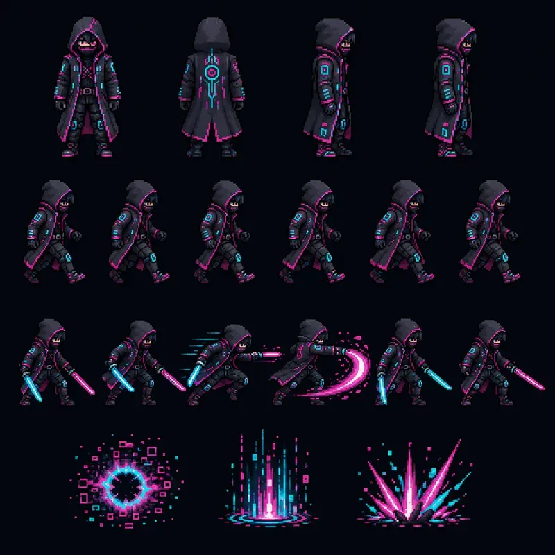 Modular Game Sprite Sheet Generator
