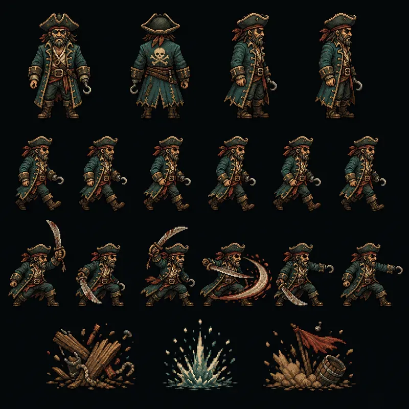 Modular Game Sprite Sheet Generator