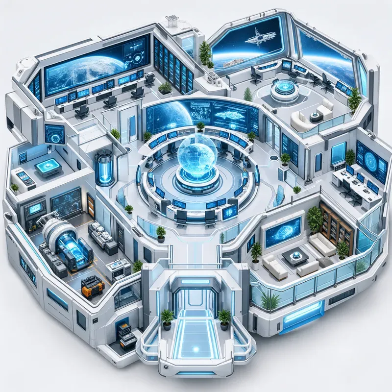 Futuristic Scifi Miniature Worlds