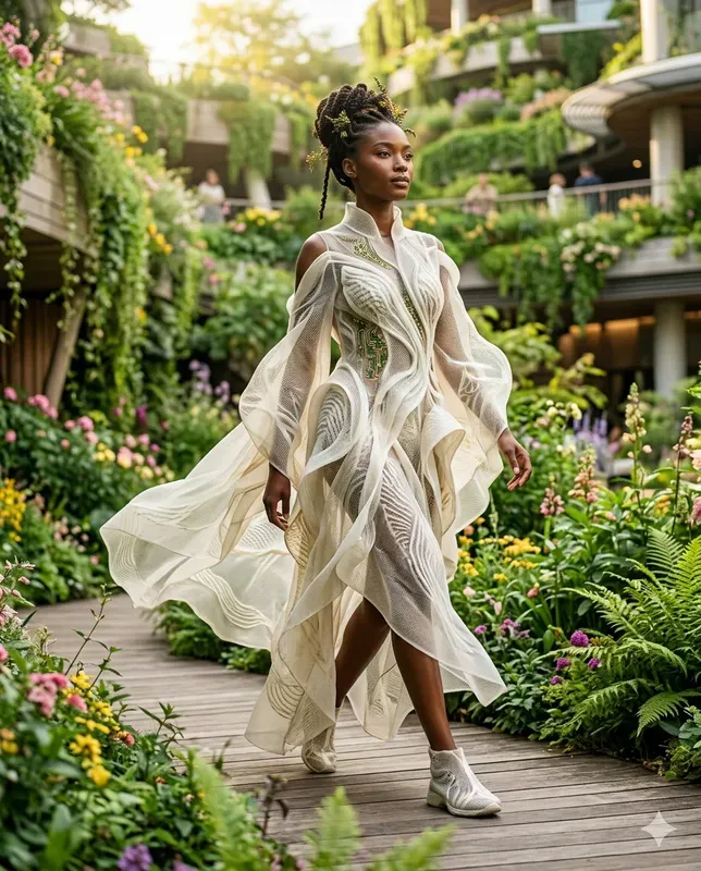 Futuristic Clean Fashion Editorials