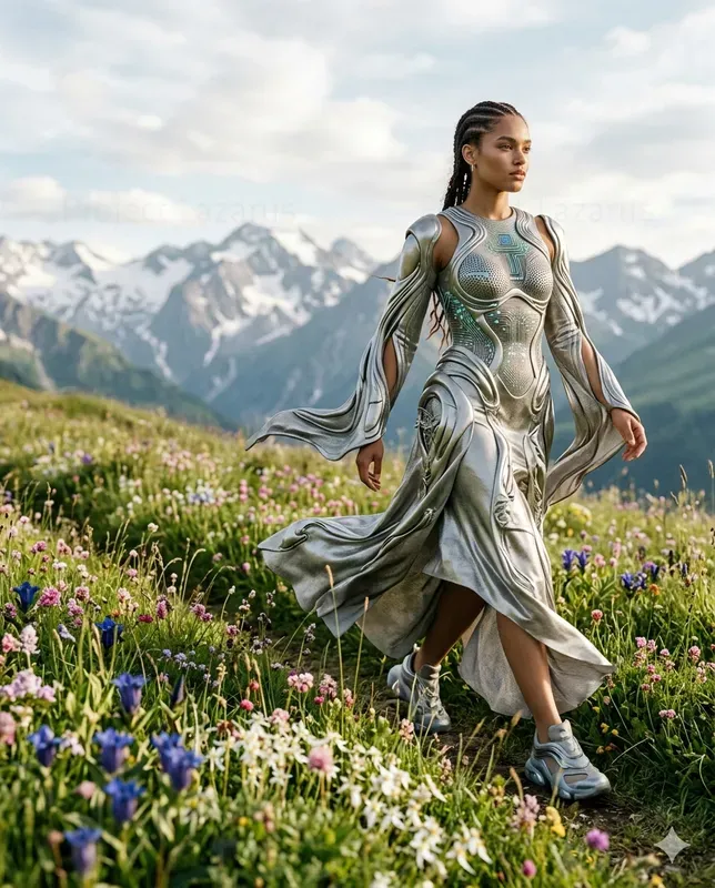 Futuristic Clean Fashion Editorials