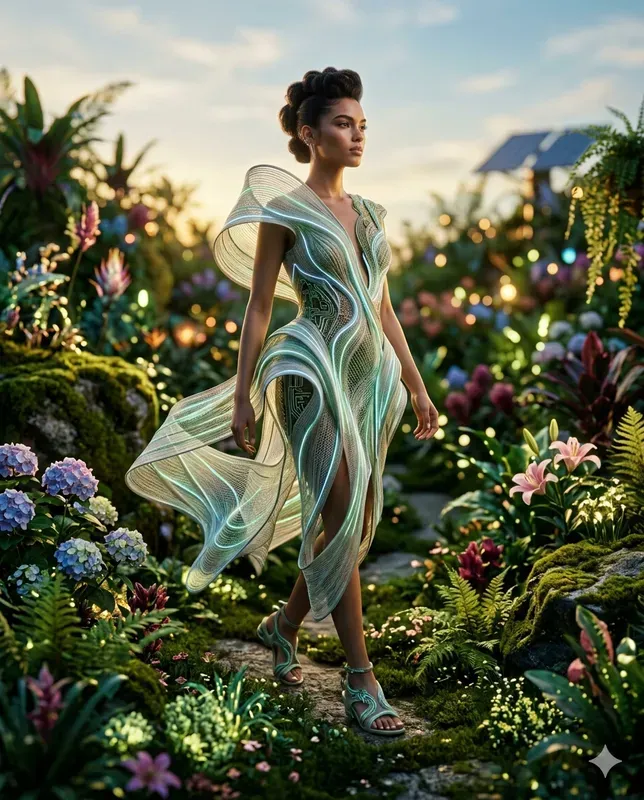 Futuristic Clean Fashion Editorials