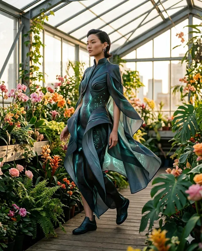 Futuristic Clean Fashion Editorials