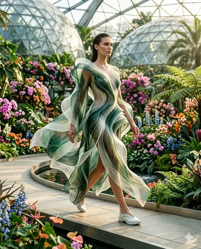 Futuristic Clean Fashion Editorials