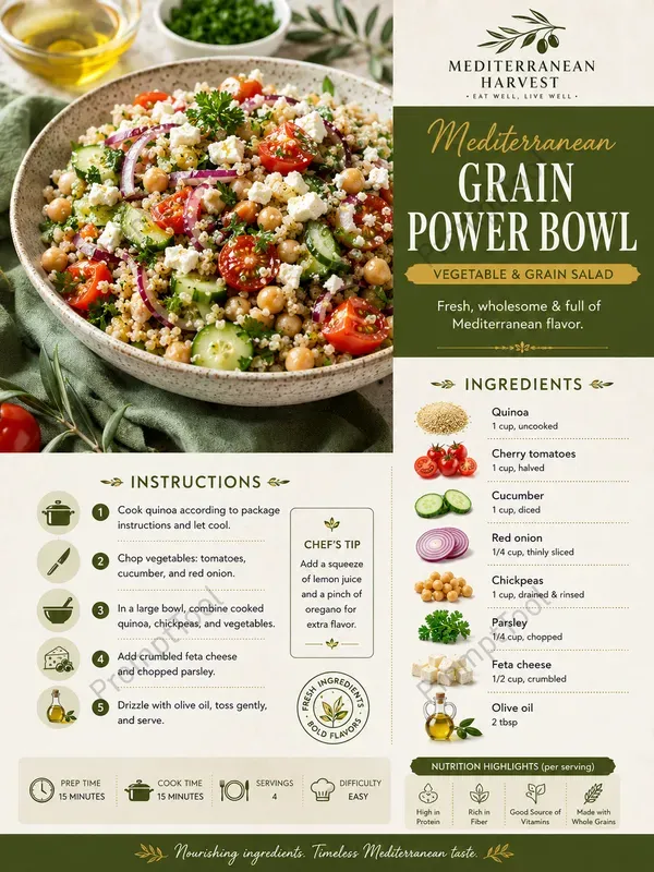Healthy Salad Recipe Card Generator