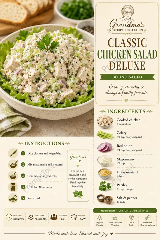 Healthy Salad Recipe Card Generator