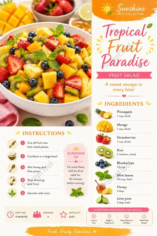 Healthy Salad Recipe Card Generator