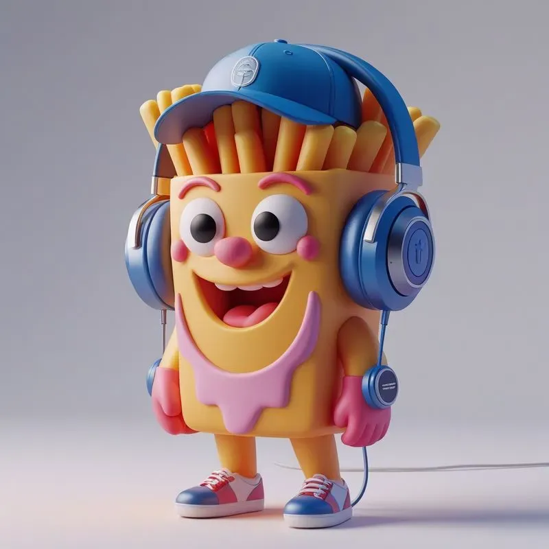 3D Vinyl Merch Street Food Friends