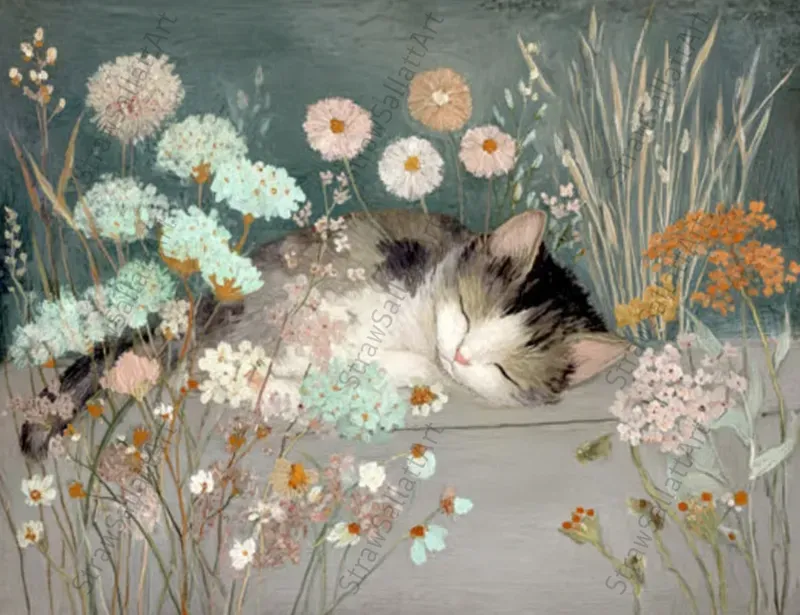 Boho Cottagecore Floral Wall Art Prints