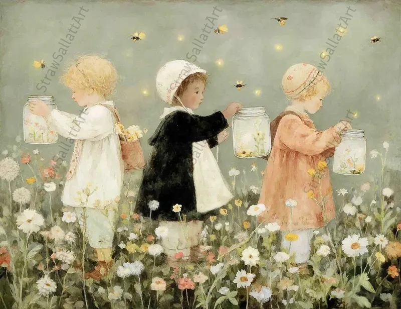 Boho Cottagecore Floral Wall Art Prints