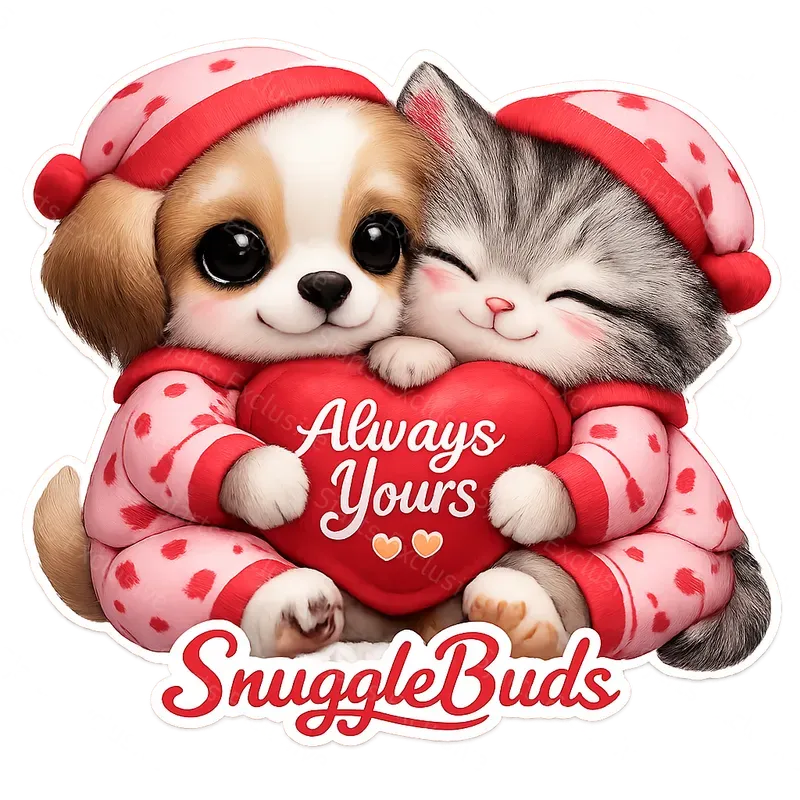 Cute Baby Animal Valentine Stickers