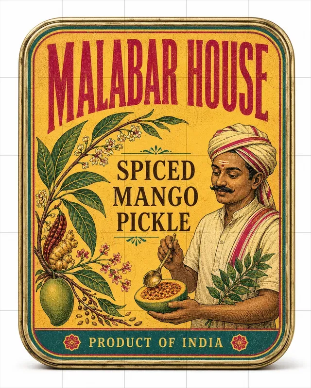 Vintage World Food Tin Labels