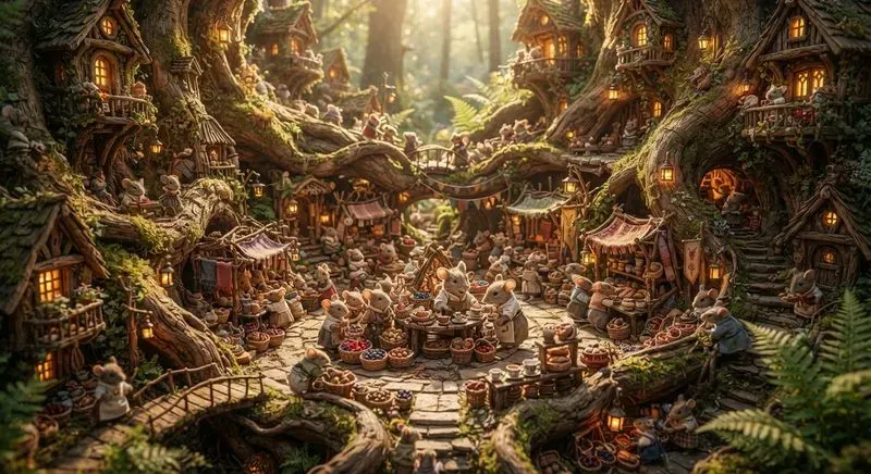 Cozy Tiny Animal Villages