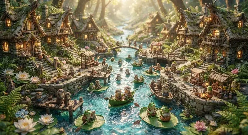 Cozy Tiny Animal Villages