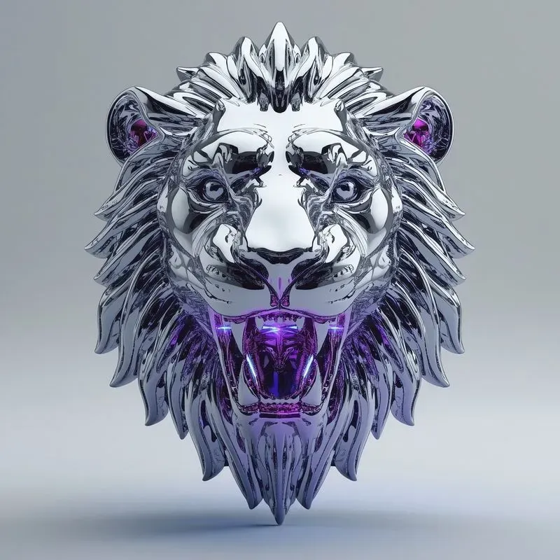 Modern 3D Liquid Chrome UI Icons