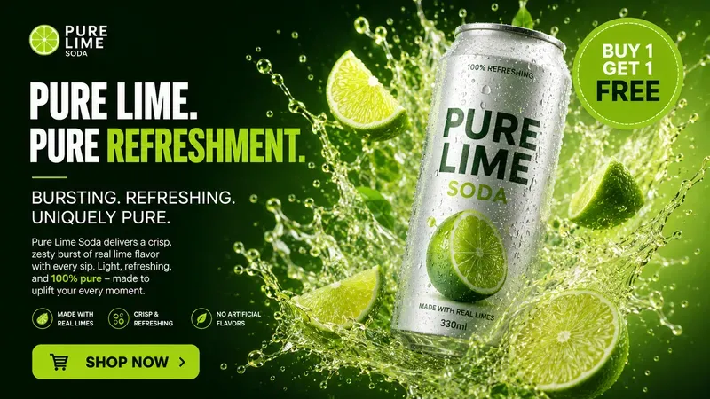 Premium Beverage Ad Image Generator