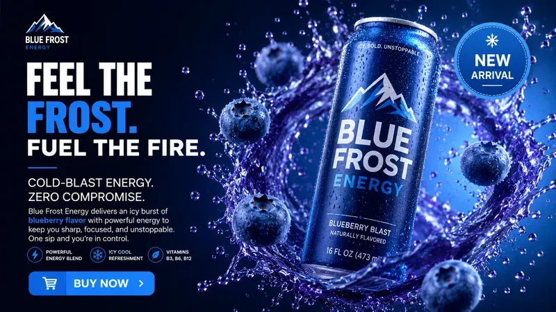 Premium Beverage Ad Image Generator