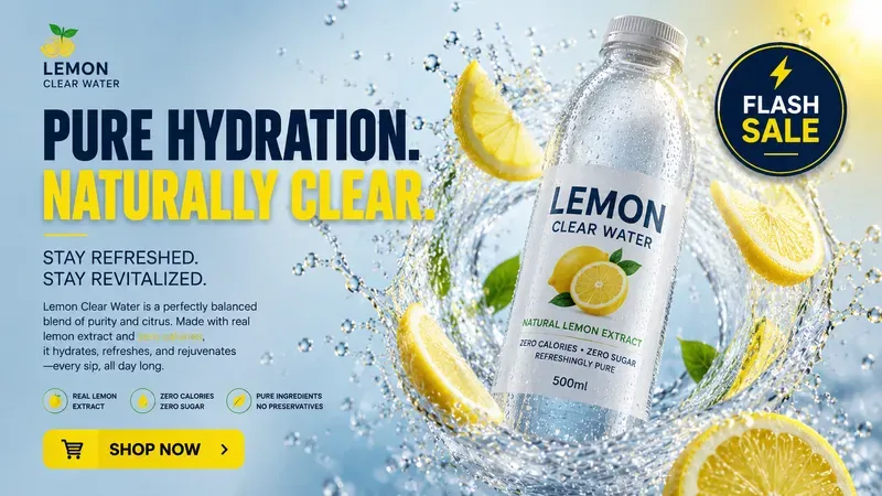 Premium Beverage Ad Image Generator