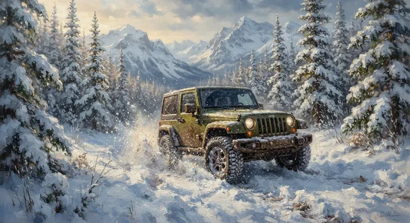 Offroad Adventure Oil Paintings