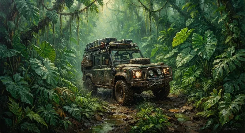 Offroad Adventure Oil Paintings