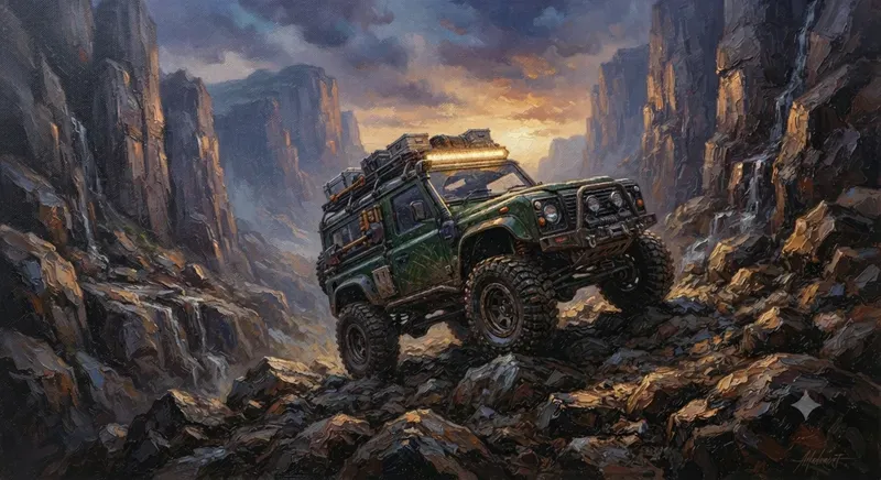 Offroad Adventure Oil Paintings