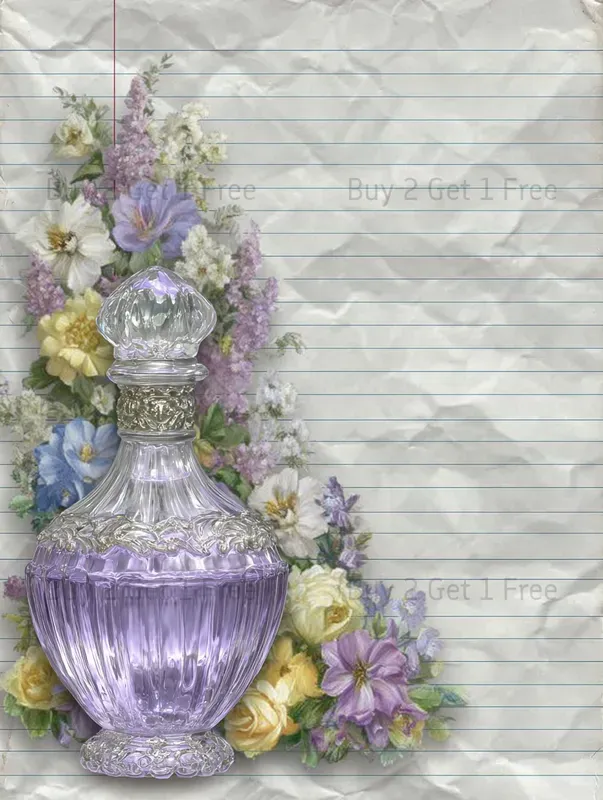 Lavender French Vintage Plain Papers