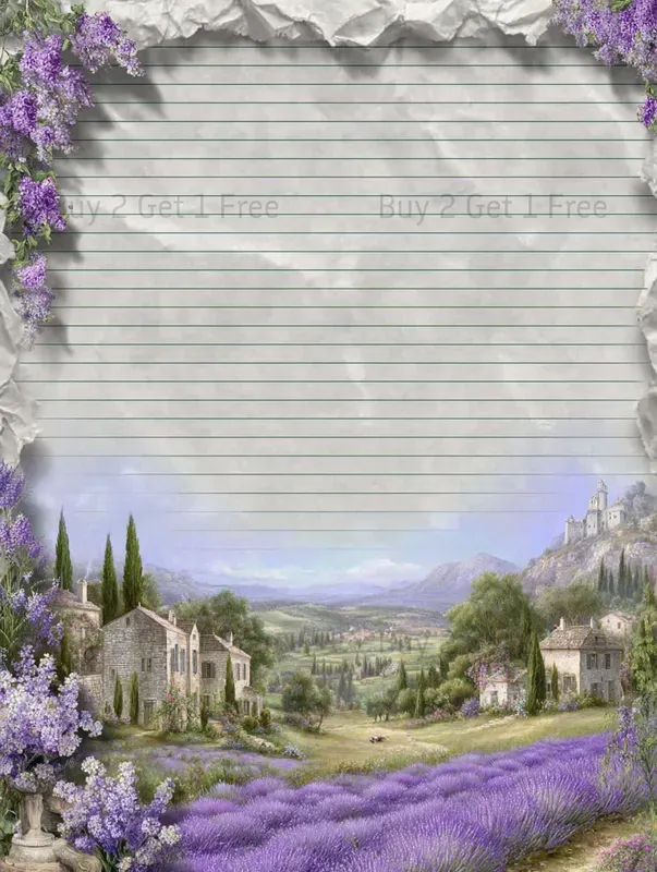 Lavender French Vintage Plain Papers
