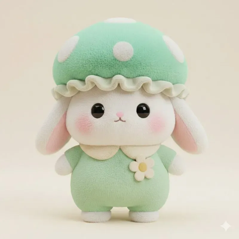 Cute Plush Bunny 3D Characters