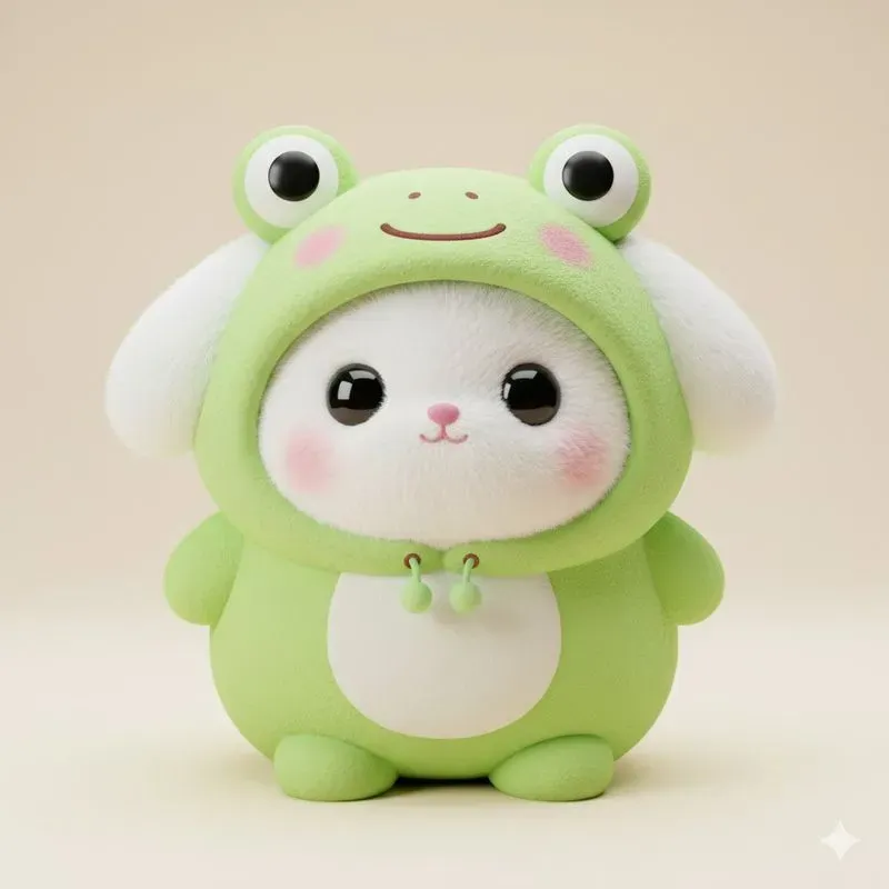 Cute Plush Bunny 3D Characters