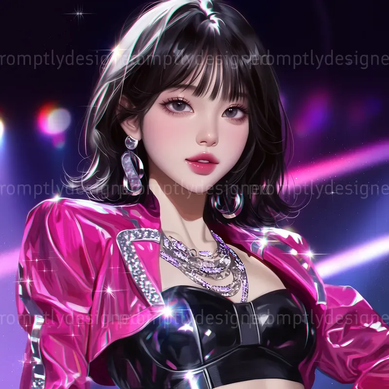 Glossy Kpop Portraits