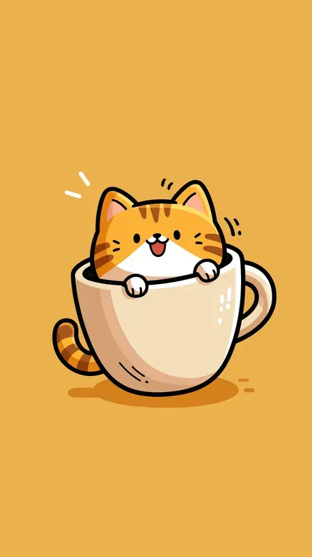 Kawaii Animal Food Phone Wallpapers