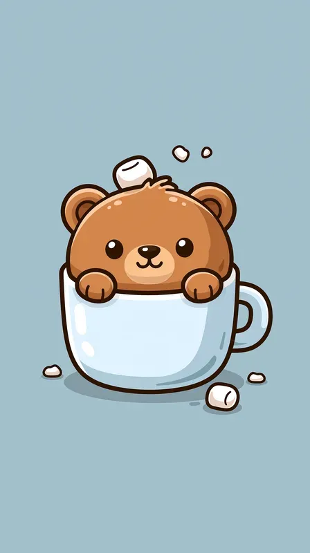 Kawaii Animal Food Phone Wallpapers