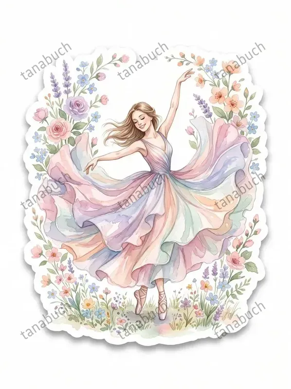 Watercolor Vintage Stickers