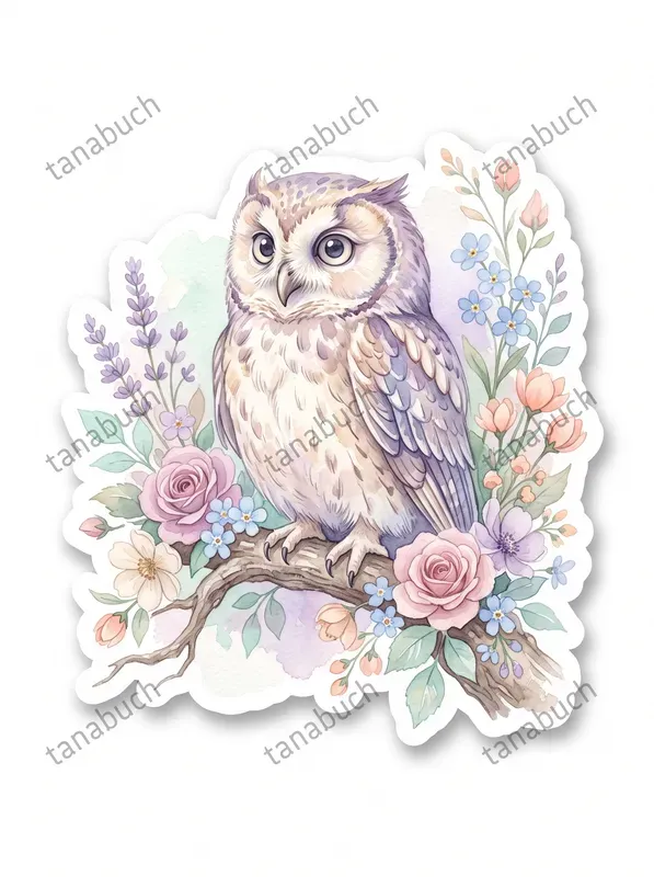 Watercolor Vintage Stickers