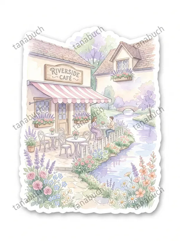 Watercolor Vintage Stickers