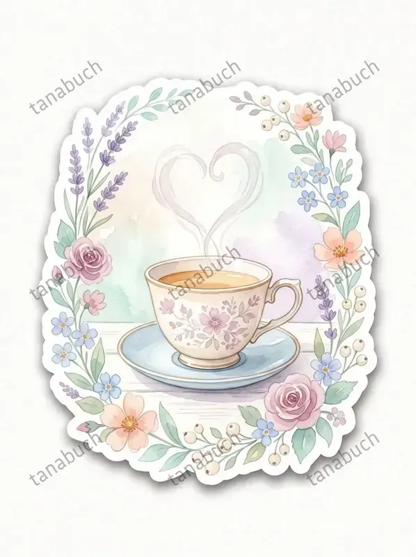 Watercolor Vintage Stickers