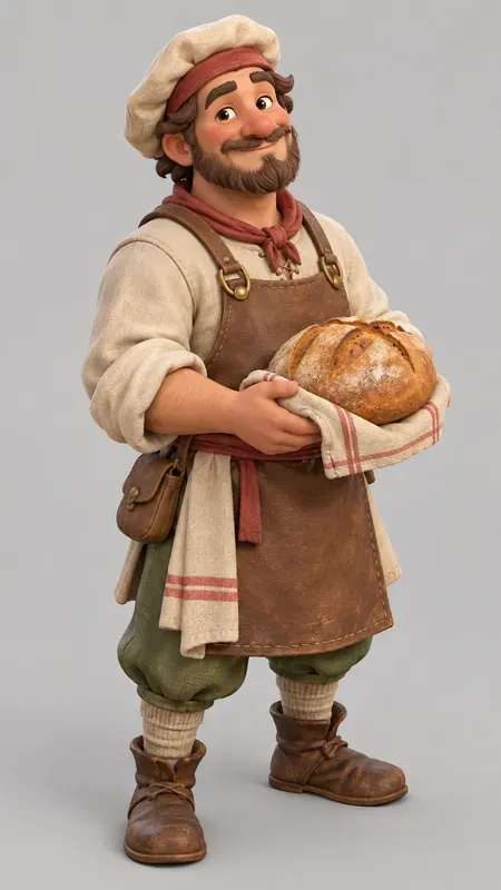 Stylized Medieval 3D Clay Characters