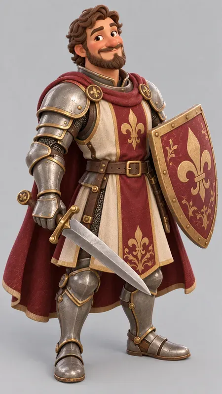 Stylized Medieval 3D Clay Characters