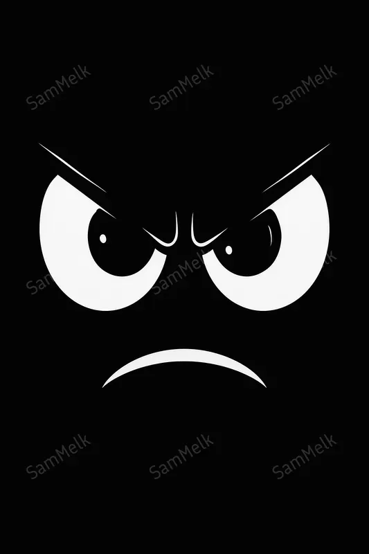 Minimalist Bw Emotional Faces