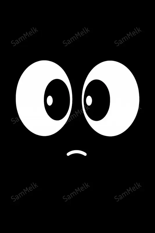 Minimalist Bw Emotional Faces