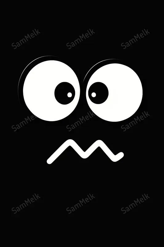 Minimalist Bw Emotional Faces