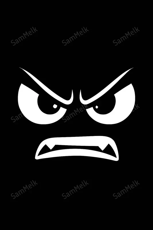 Minimalist Bw Emotional Faces