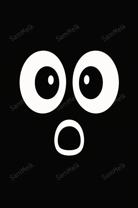 Minimalist Bw Emotional Faces