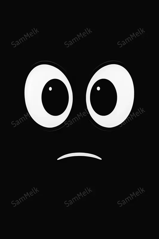 Minimalist Bw Emotional Faces