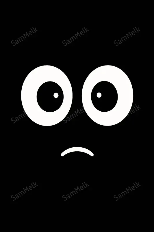 Minimalist Bw Emotional Faces