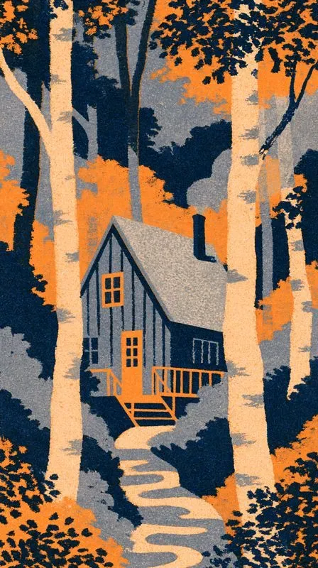 Fall Autumn Risograph Phone Wallpapers