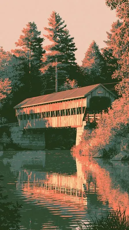 Fall Autumn Risograph Phone Wallpapers