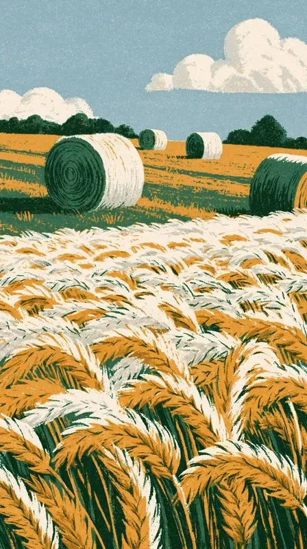 Fall Autumn Risograph Phone Wallpapers