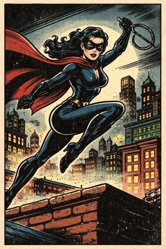 Retro Comic Heroine Generator