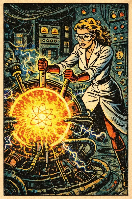 Retro Comic Heroine Generator